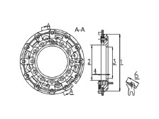 Nozzle ring assy. MH-06-0013 TF035-93