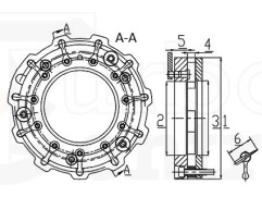 Nozzle ring assy. GA-06-0026 GT17-94 2