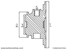 Bearing housing 5440-150-4002 BV40-300 BW-01-0002