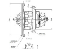 Rdzeń do turbosprężareki 3990323045C CHRA323045