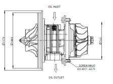 Rdzeń do turbosprężareki 3990315015C CHRA315015