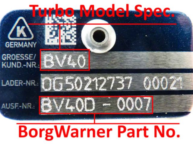 Numer turbiny BorgWarner (2)